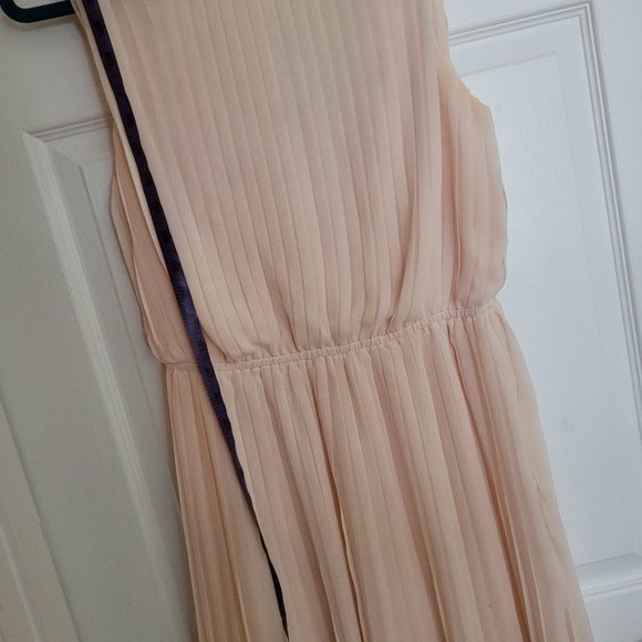 Blush pleated mini dress - Picture 5 of 6
